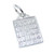 Bingo Card sterling silver charm .925 x 1 Bingoing charms