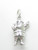 Santa Father Christmas sterling silver charm .925 x 1 Xmas charms A additional view