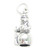 Frosty the snowman sterling silver charm 925 x1 Snowmen Snow women charms