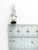 Frosty the snowman sterling silver charm 925 x1 Snowmen Snow women charms side view