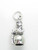 Frosty the snowman sterling silver charm 925 x1 Snowmen Snow women charms additional view