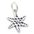 Snowflake sterling silver charm .925 x 1 Snowflakes Snow Flake charms
