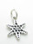 Snowflake sterling silver charm .925 x 1 Snowflakes Snow Flake charms additional view