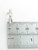 Crossed Candy Canes 2D sterling silver charm .925 Chritmas charms side view