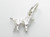 TINY Poodle dog sterling silver charm .925 Poodles Dogs charms additional view