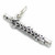 Flute sterling silver charm .925 Music Flutes charms