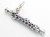 Flute sterling silver charm .925 Music Flutes charms size example