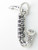 Saxophone sterling silver charm .925 Saxaphone Music charms additional view