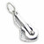 Guitar sterling silver charm .925 x 1 Music Guitars charms