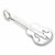 Guitar sterling silver charm .925 Guitars Music Band Musician charms