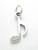 Music 8th Note sterling silver charm .925 x 1 Musician Notes charms additional view