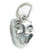 Comedy Mask TINY sterling silver charm .925 Drama Masks charms A1