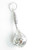 Maraca Maracas single sterling silver charm .925 Music charms size example