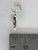 Puffed Plain heart sterling silver charm .925 Love and hearts charms side view