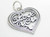 I Love You in Heart sterling silver charm .925 x 1 Love hearts charms additional view