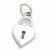 Heart Padlock sterling silver charm .925 x 1 Love Hearts Padlocks charms