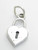 Heart Padlock sterling silver charm .925 Love Hearts Padlocks charms additional view