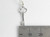 Key 2D sterling silver charm .925 x 1 Keys charms detail