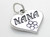 Nana love heart with flower sterling silver charm .925 x 1 loving charms additional view