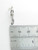 Key sterling silver charm .925 Keys charms side view
