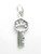 Key sterling silver charm .925 x 1 Keys charms additional view