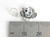 Rose sterling silver charm .925 Roses Flower Flowers Plants charms side view