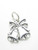 Bells sterling silver 2D charm .925 x 1 Wedding Bell charms additional view