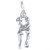 Boy and Girl Kissing sterling silver charm .925 Love Loving couples