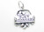 Just Married sterling silver charm .925 x 1 Marriage Wedding charms