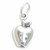 Apple 2D sterling silver charm .925 Apples Fruit Fruits Pomme charms