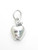 Apple 2D sterling silver charm .925 Apples Fruit Fruits Pomme charms additional view