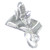 Bookworm sterling silver charm .925 Book Worm Reader Reading charms