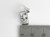 Bookworm sterling silver charm .925 Book Worm Reader Reading charms size example