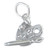 Artists Palette sterling silver charm .925 Artist Palettes Art charms