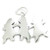 Cutout paper dolls sterling silver charm .925 Cut Out doll charms