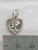Baby Footprints sterling silver charm pendant .925 charms detail