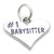 Number One Baby Sitter sterling silver charm .925 x 1 Babysitting charms