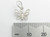 Butterfly tiny sterling silver charm .925 x 1 Butterflies insect charms U detail