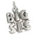 Big Sis sterling silver charm pendant .925 Sister Sisters charms