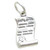 Diploma sterling silver charm .925 x 1 Diplomas Certificate Award charms