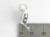 Mortarboard Cap Graduation Hat sterlng silver charm .925 Graduate hats additional view
