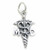 MD Doctor of Medicine sterling silver charm .925 x 1 Doctors charms