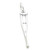 Crutch sterling silver charm .925 Medical Broken Leg charms