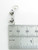 Skateboard sterling silver charm 925 Skating Skater Skate Board charms side view