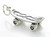 Skateboard sterling silver charm 925 Skating Skater Skate Board charms additional view