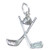 Golf Clubs with Ball sterling silver charm .925 x 1 Golfer Golfing Clubs