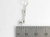 Golf Clubs with Ball sterling silver charm .925 x 1 Golfing Golfer Clubs side view