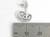 18th Hole Golf sterling silver charm .925 x 1 Golfing Golfer charms side view