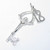 18th Birthday with Key to the door sterling silver charm .925 additional view