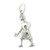 Lady Bowler sterling silver charm .925 Bowls Bowling Bowl charms